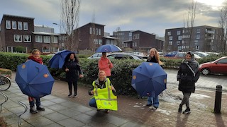 v.l.n.r. Anneke Deijs, Thijs Kooloos, Ilonka Wielders en Yvonne Hoogenboom